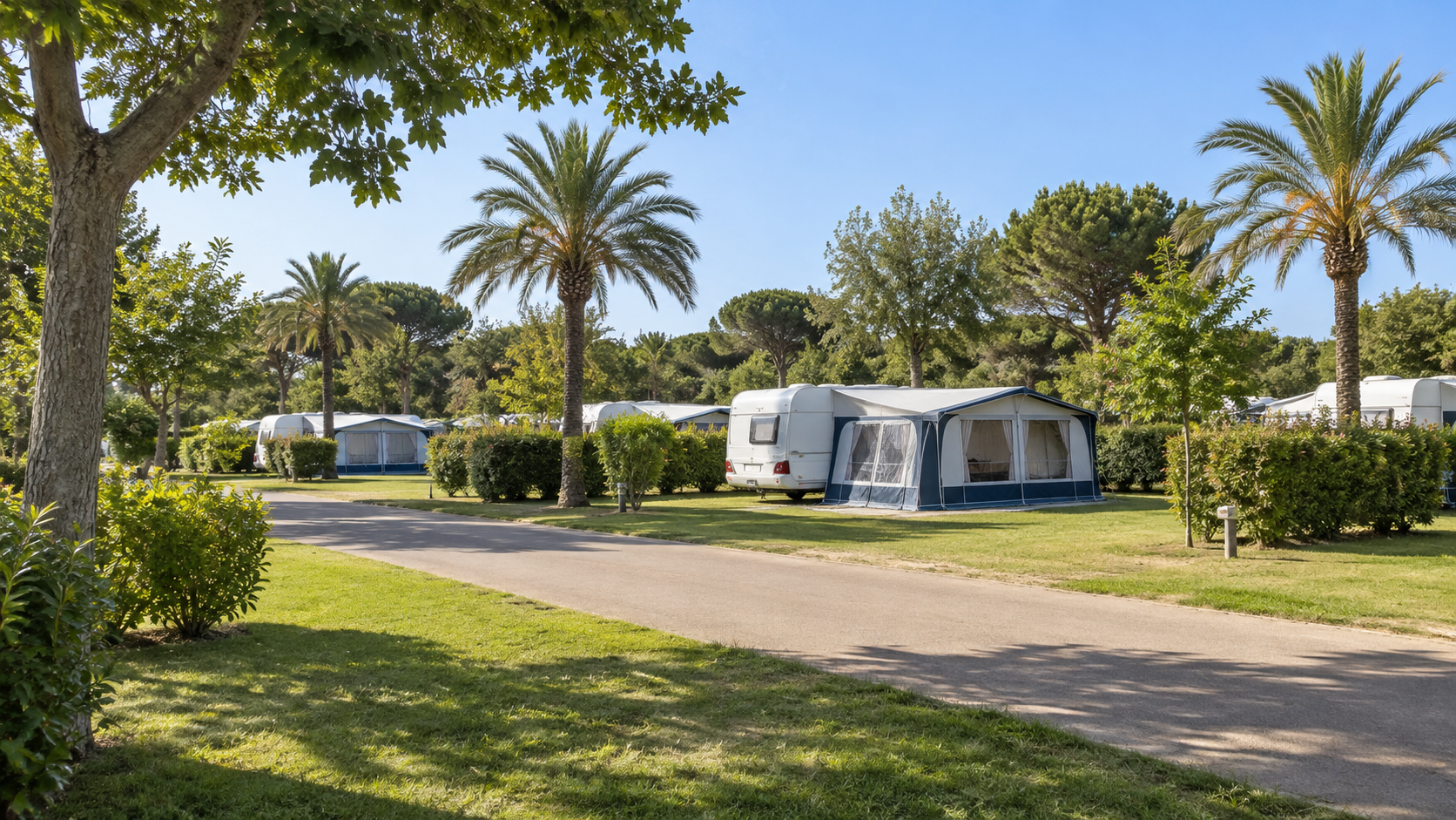 AI-gegenereerd sfeerbeeld, geen foto van de camping