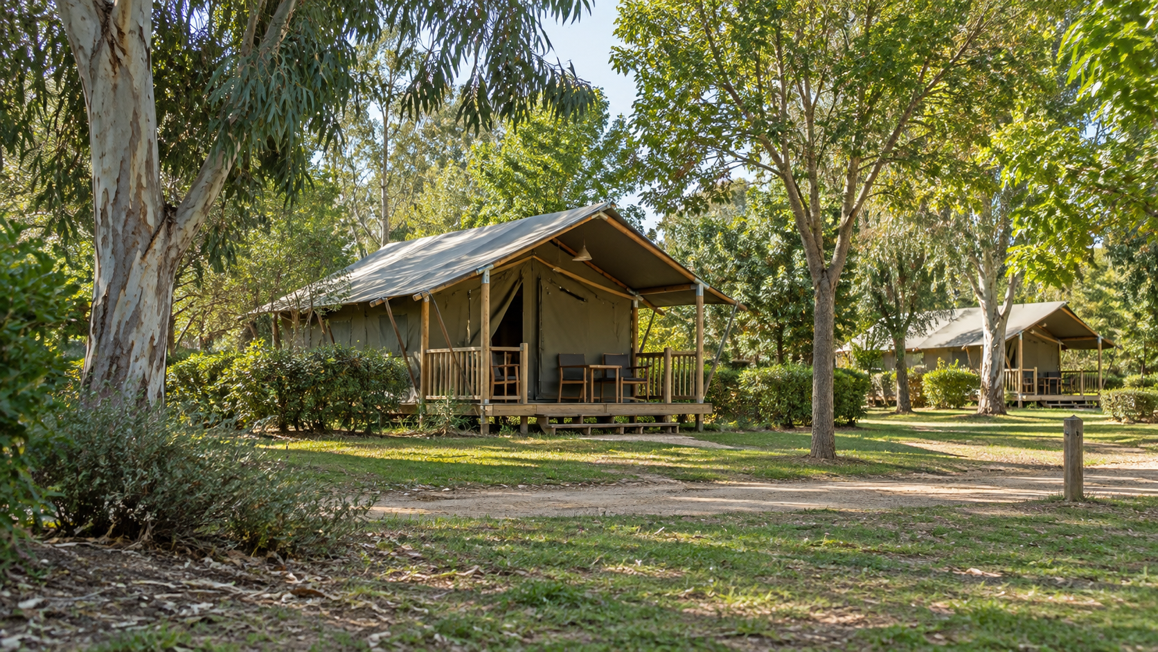 AI-gegenereerd sfeerbeeld, geen foto van de camping