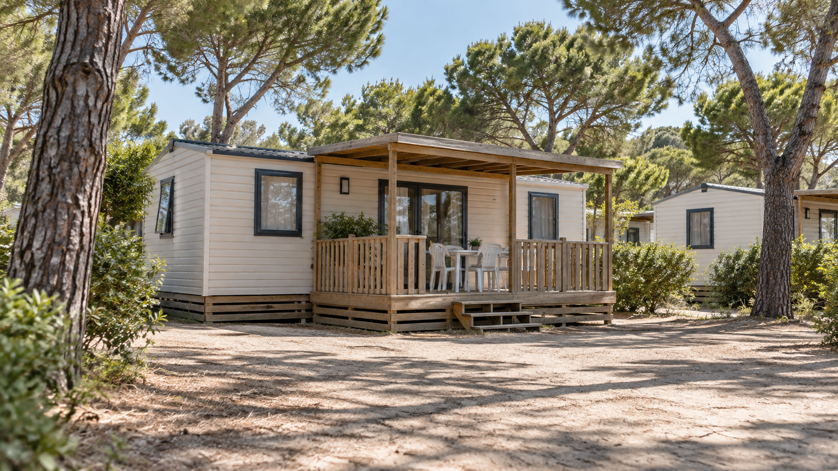 AI-gegenereerd sfeerbeeld, geen foto van de camping