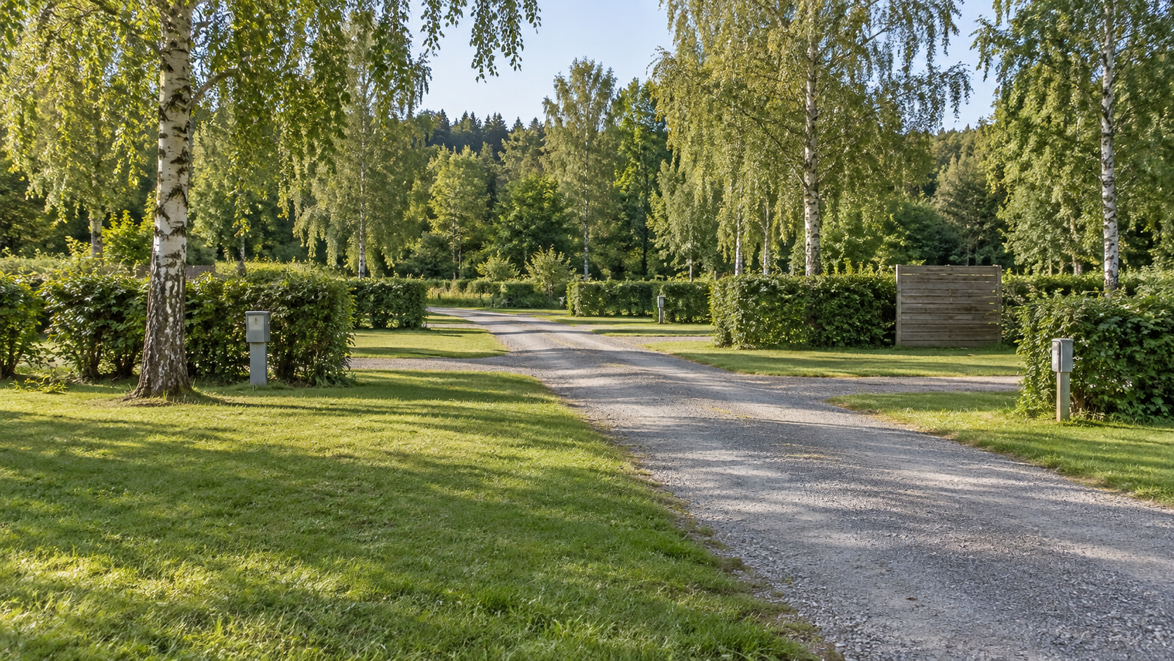 AI-gegenereerd algemeen sfeerbeeld van een kampeeromgeving; geen foto van Campingplatz am Sole Felsenbad.