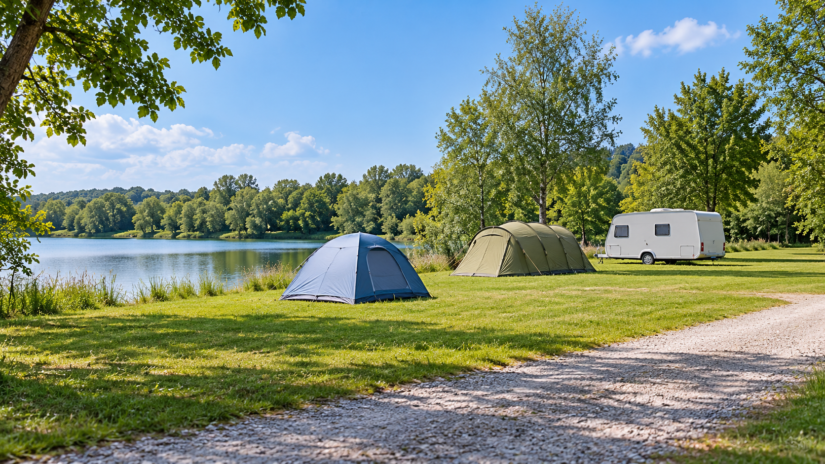 AI-gegenereerd sfeerbeeld, geen foto van de camping