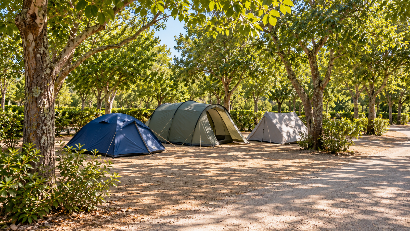 AI-gegenereerd sfeerbeeld, geen foto van de camping