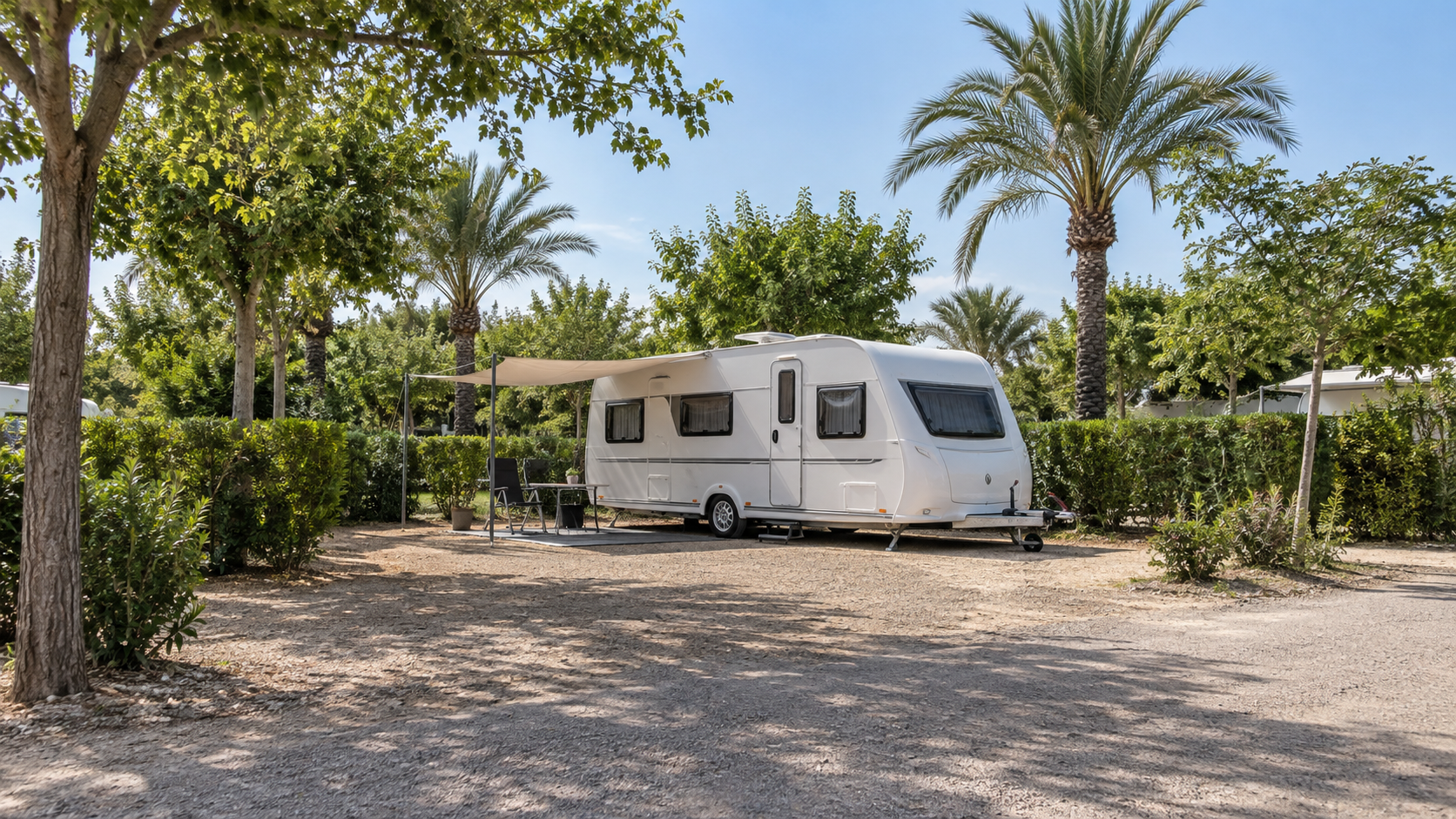 AI-gegenereerd sfeerbeeld, geen foto van de camping