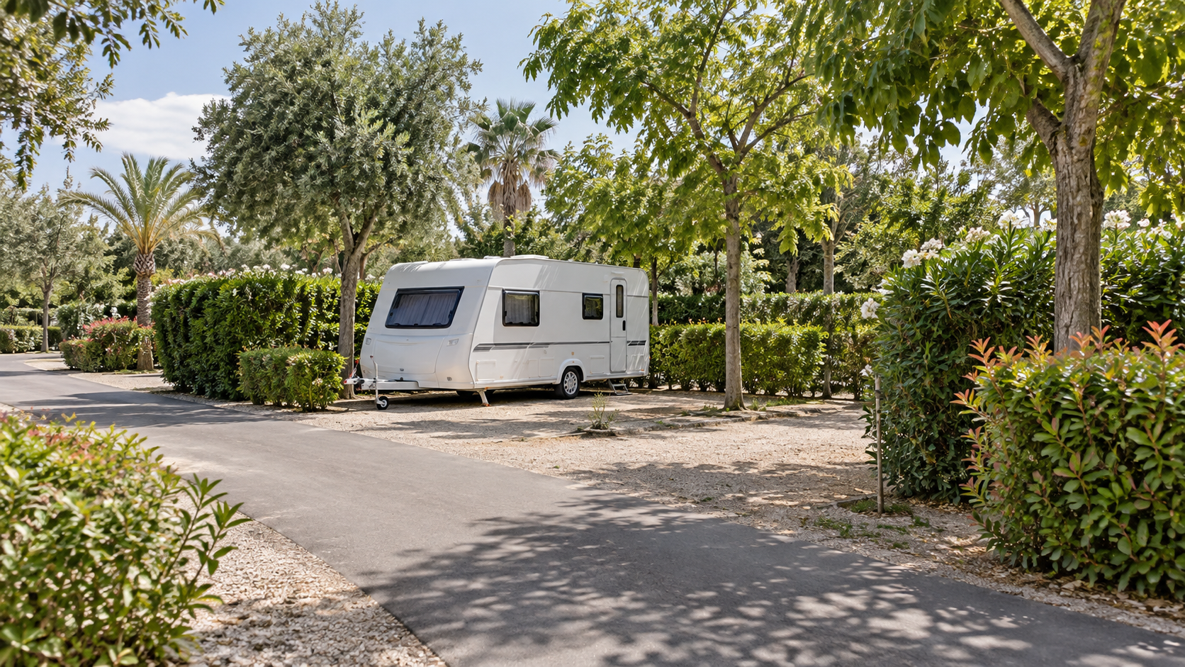 AI-gegenereerd sfeerbeeld, geen foto van de camping