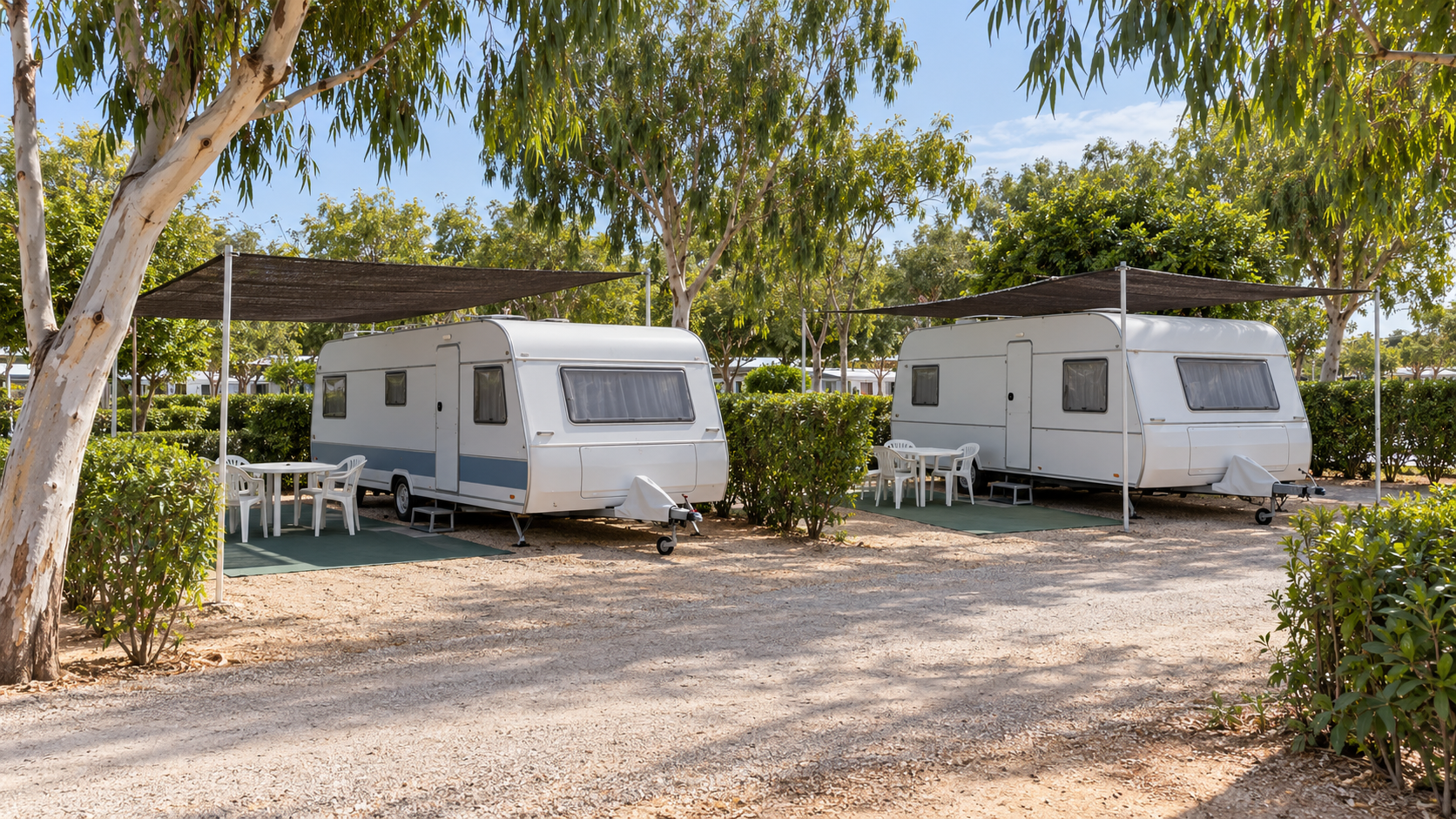 AI-gegenereerd sfeerbeeld, geen foto van de camping