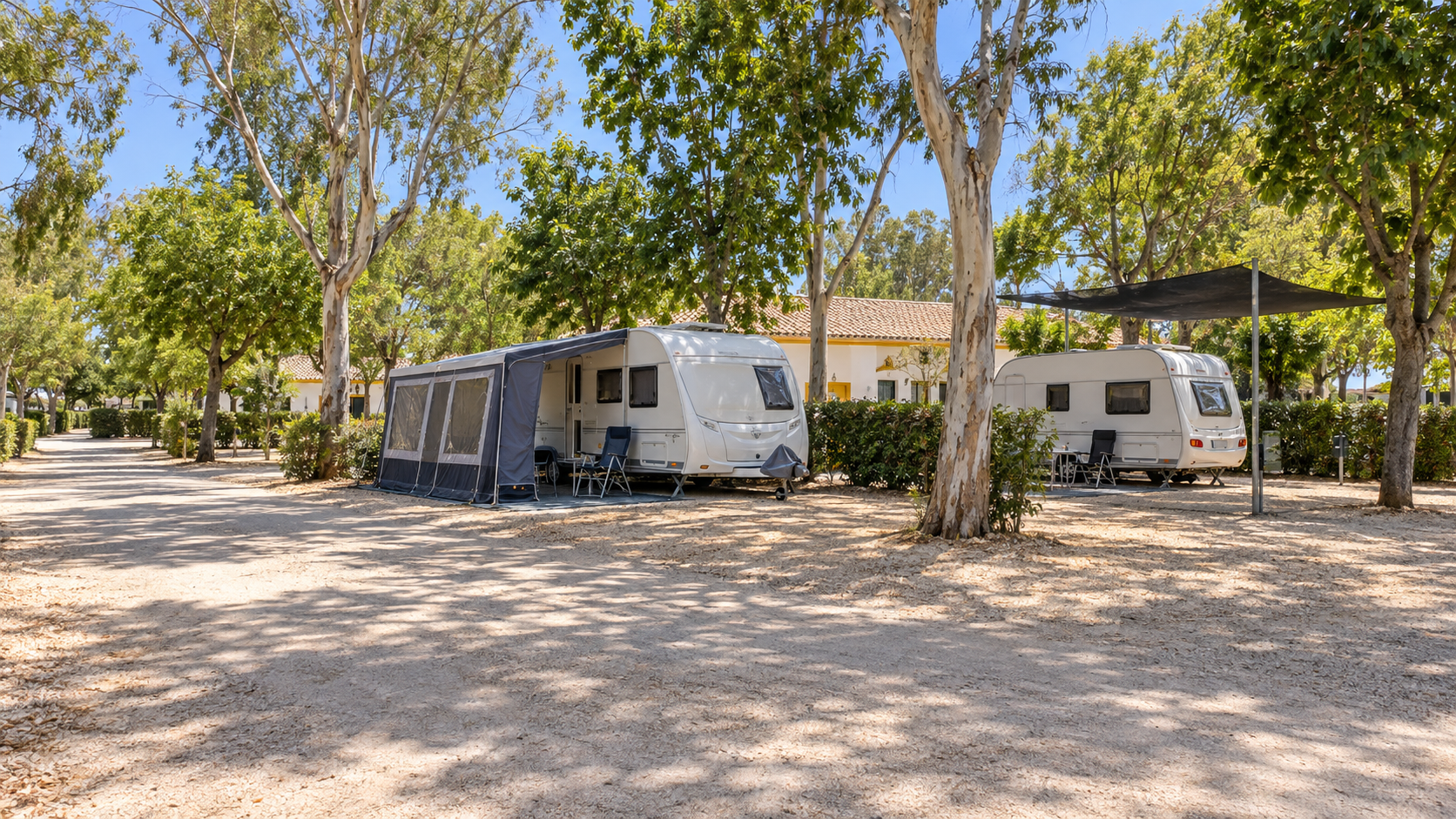 AI-gegenereerd sfeerbeeld, geen foto van de camping