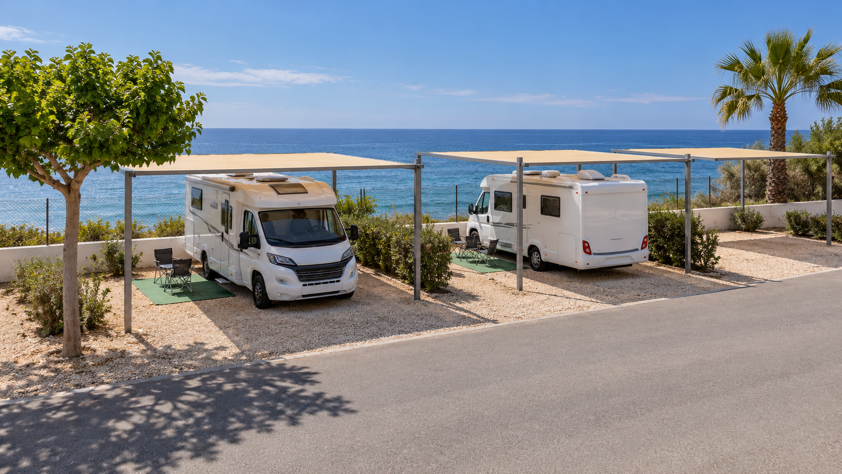 AI-gegenereerd sfeerbeeld, geen foto van de camping