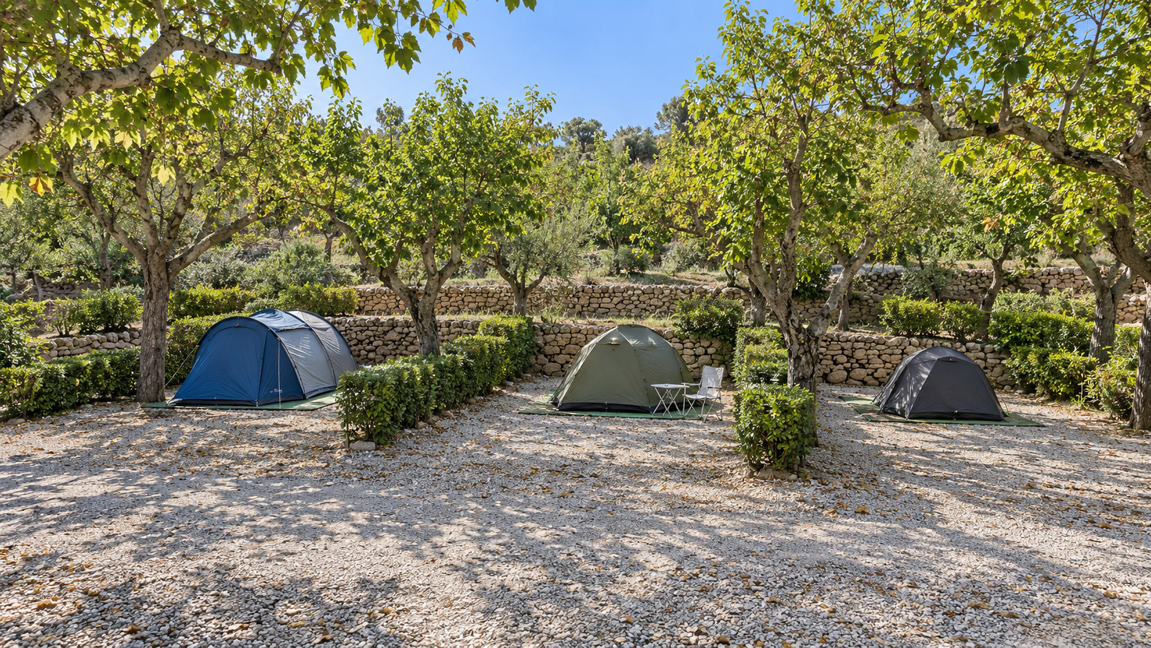 AI-gegenereerd sfeerbeeld, geen foto van de camping