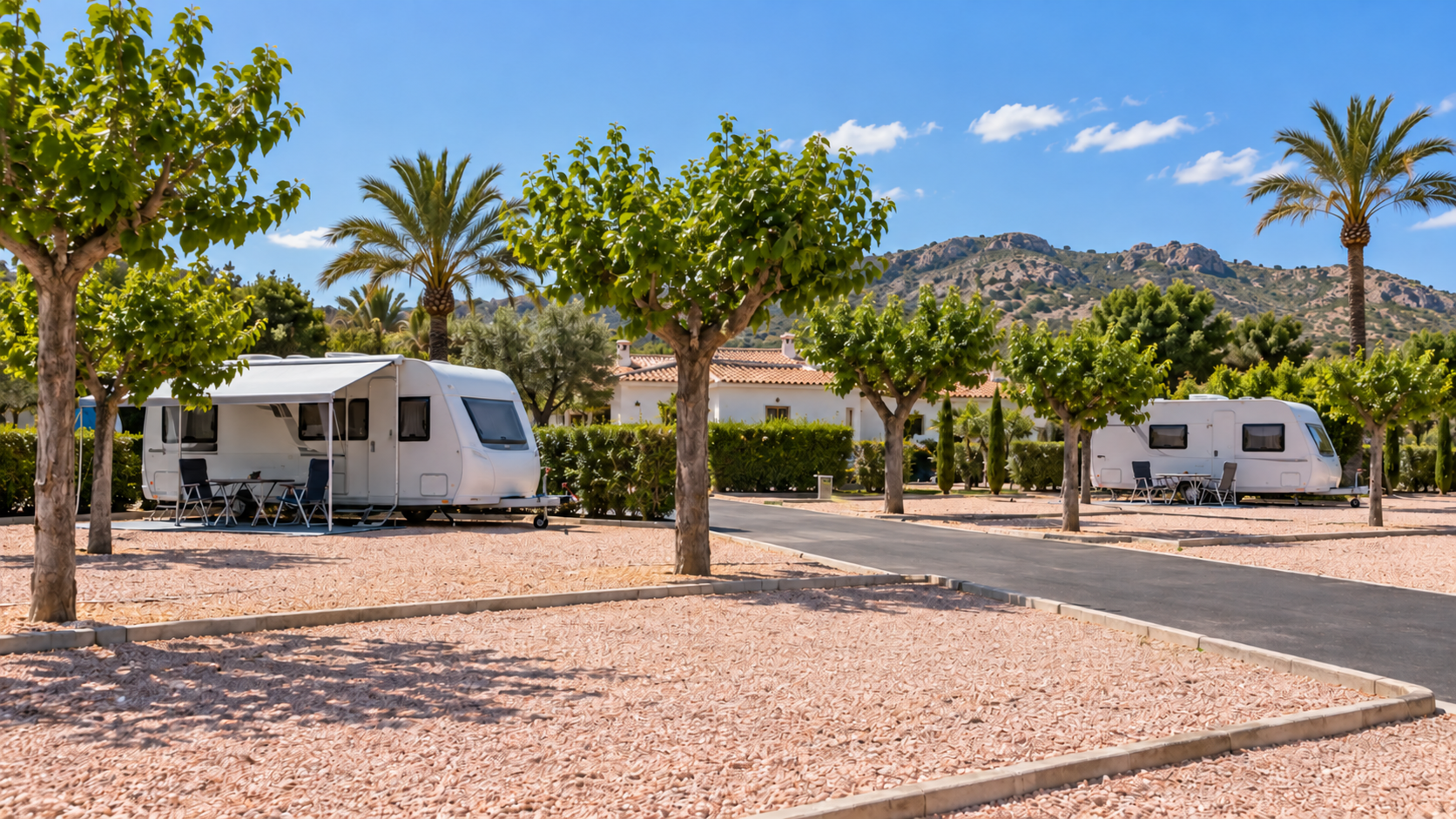 AI-gegenereerd sfeerbeeld, geen foto van de camping