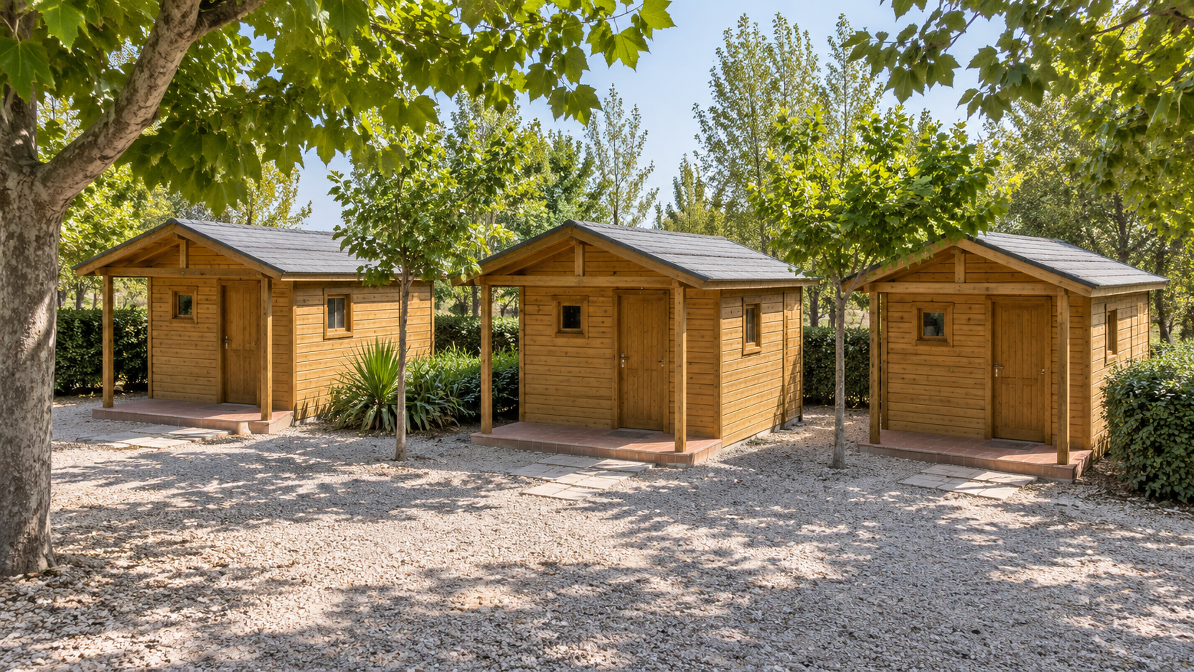 AI-gegenereerd sfeerbeeld, geen foto van de camping