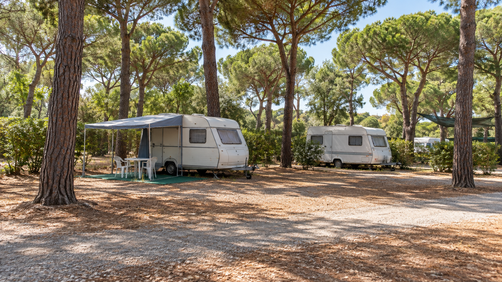 AI-gegenereerd sfeerbeeld, geen foto van de camping
