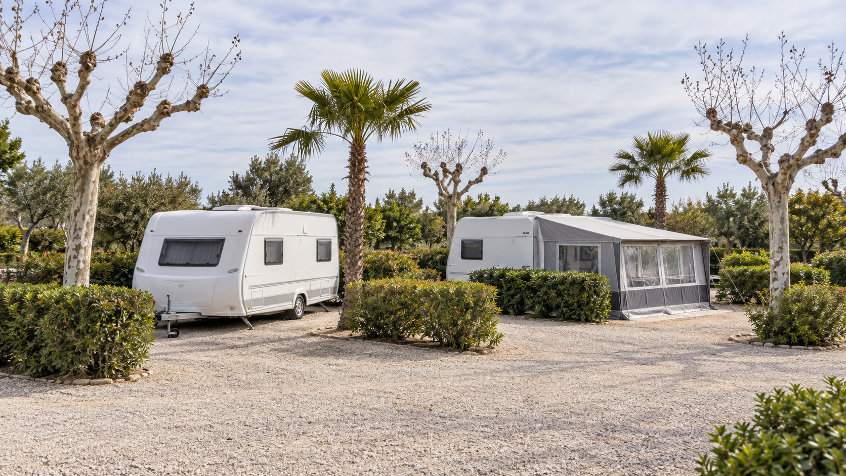 AI-gegenereerd sfeerbeeld, geen foto van de camping