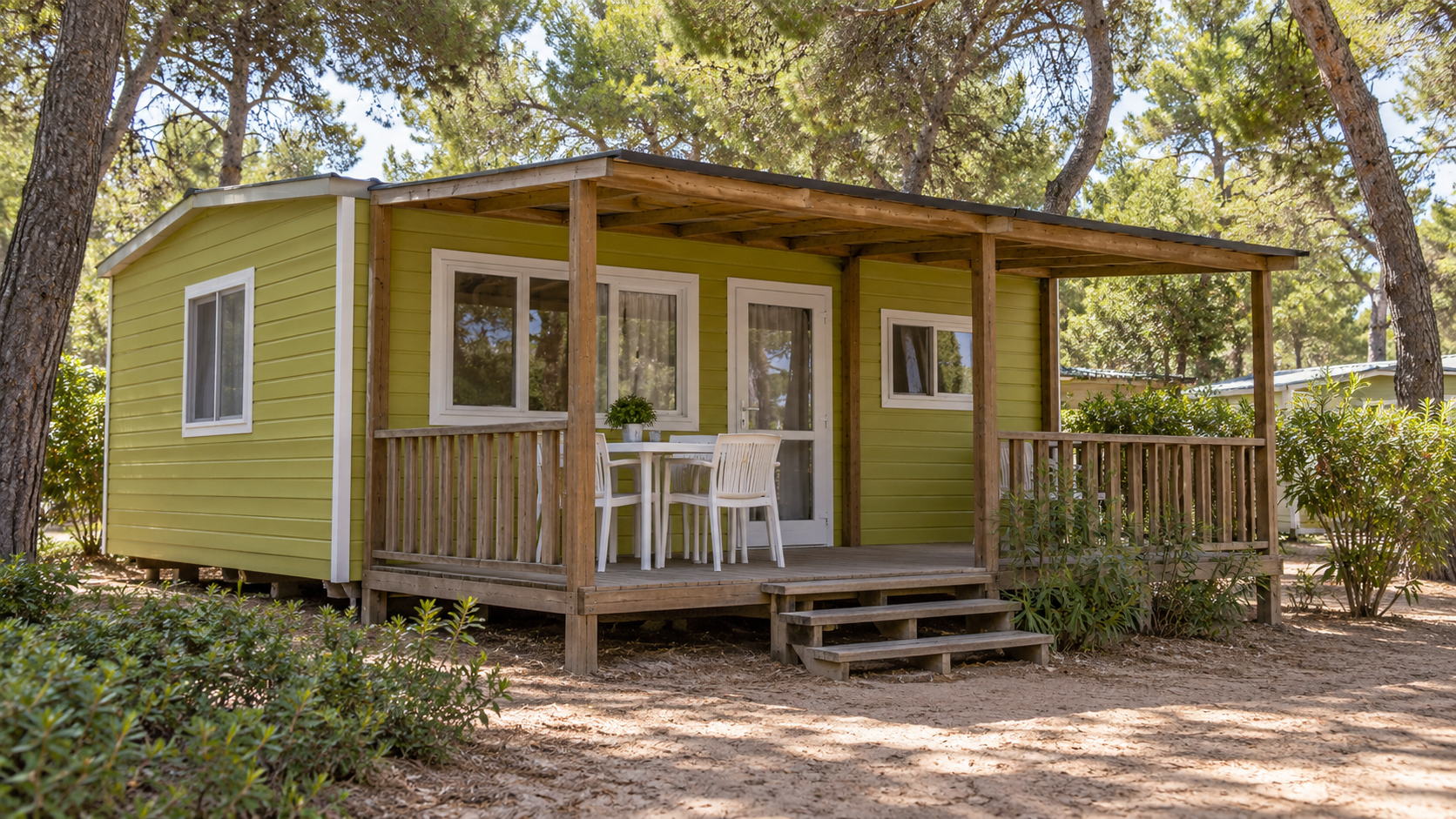 AI-gegenereerd sfeerbeeld, geen foto van de camping